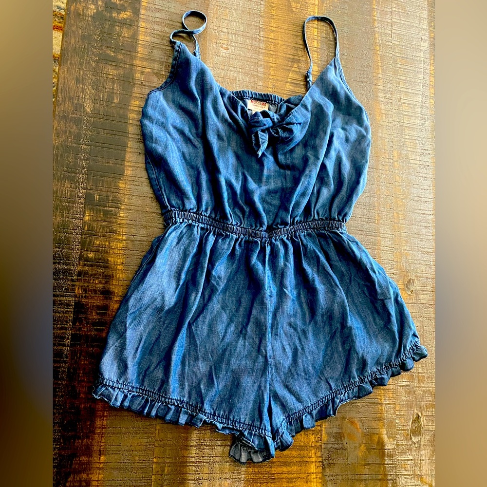 Denim Shorts romper Mossimo Small Spaghetti straps